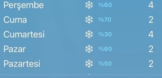 Geliyor gelmekte olan... Hazırmıyız ❄️