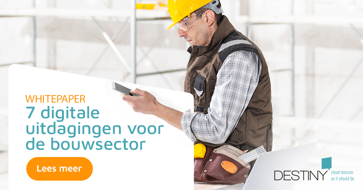 Bouwtechnologie heeft aannemers geholpen om bouwplaatsen efficiënter, veiliger en kosteneffectiever te beheren. Maar er zijn nog altijd uitdagingen waarmee de bouwsector te maken heeft. 

Welke uitdagingen? Lees het in ons Whitepaper:
destiny.nl/whitepapers/7-…