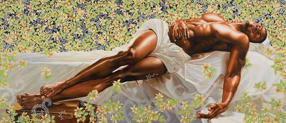 Kehinde Wiley, Sleep, 2008, Oil on canvas, 132 x 300 in.