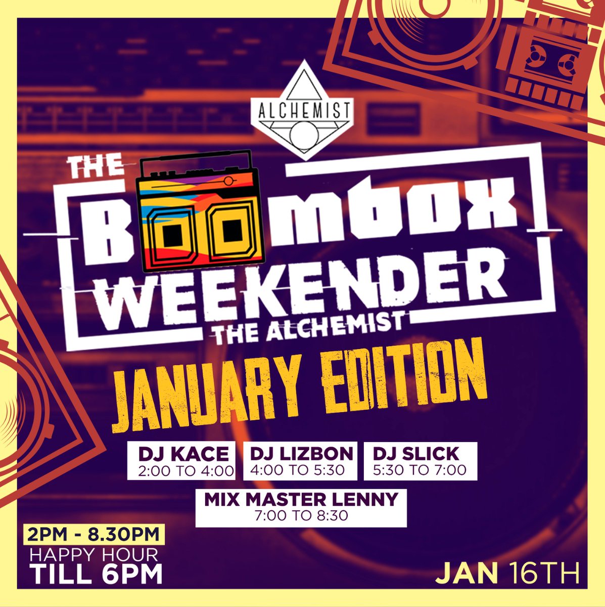 DeejayLizbon's tweet photo. SATURDAY plan! #boomboxweekender #boomboxke https://t.co/yS7BPg4EOz