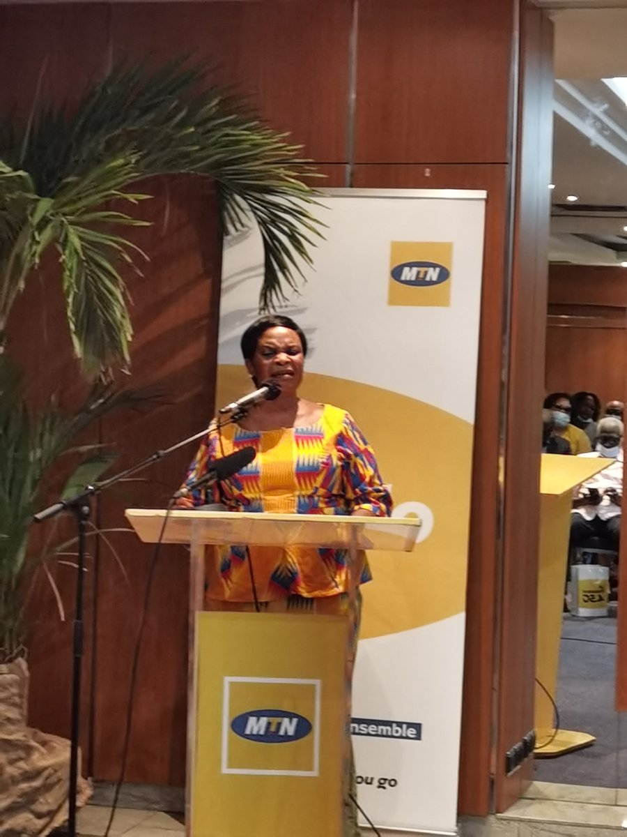 ASSABAPierre's tweet photo. Intervention de Madame Irié Lou, présidente de la FENASCOVICI qui tient à remercier @MTNCotedIvoire qui a très tôt compris la nécessité d'accompagner les femmes chevilles ouvrières et socles de nos sociétés https://t.co/z47LMpfr85