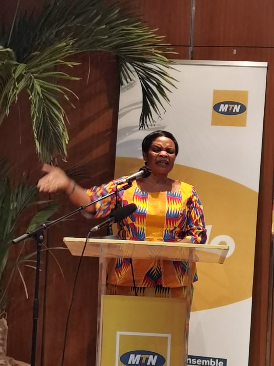 ASSABAPierre's tweet photo. Intervention de Madame Irié Lou, présidente de la FENASCOVICI qui tient à remercier @MTNCotedIvoire qui a très tôt compris la nécessité d'accompagner les femmes chevilles ouvrières et socles de nos sociétés https://t.co/z47LMpfr85