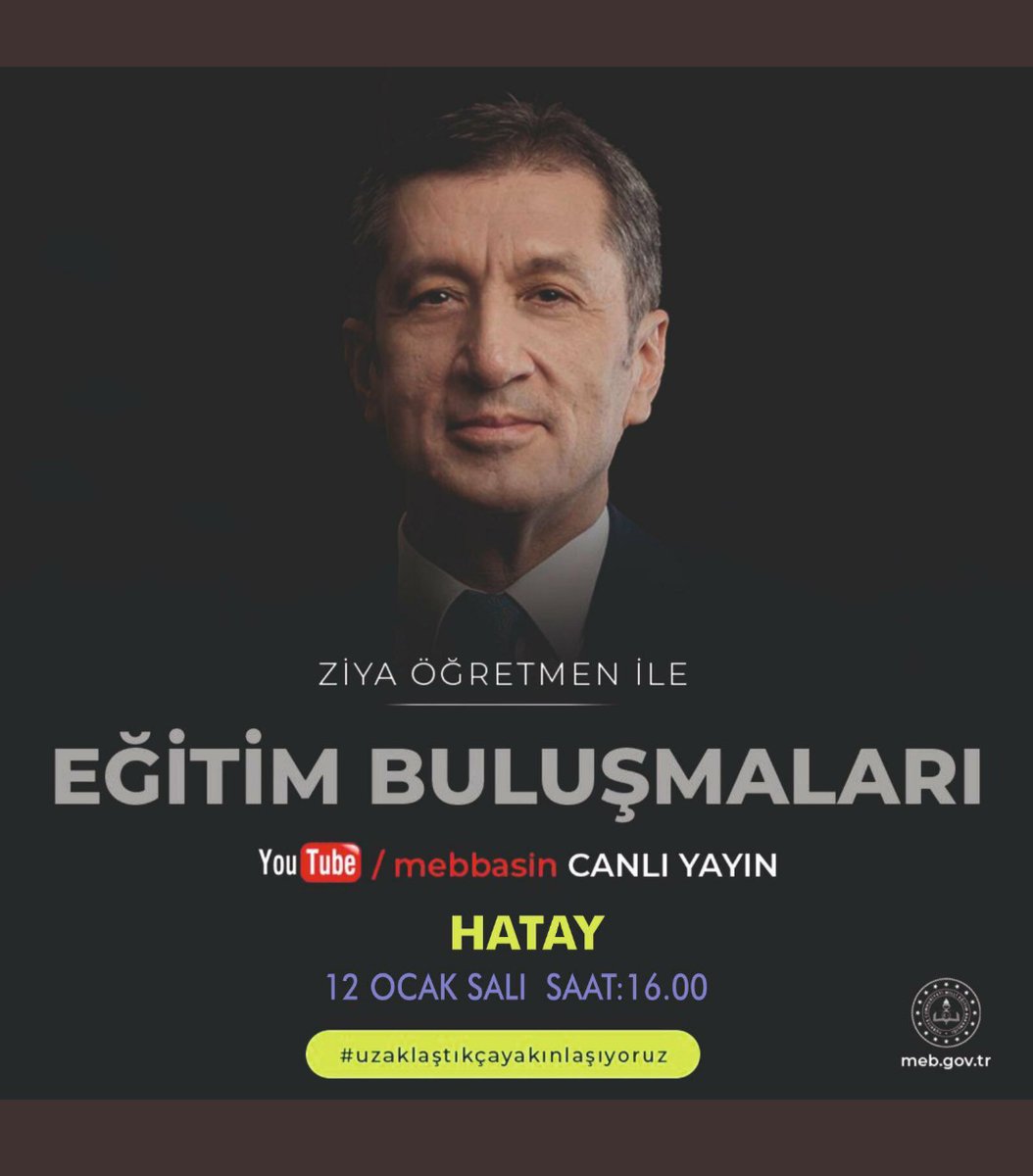 MERT_HATAY's tweet photo. Ziya Öğretmen ile eğitim buluşmaları kapsamında okulumuz öğretmenlerimizin de katılacağı program 12.01.2021 salı günü saat 16.00 da https://t.co/241h4LLn4t