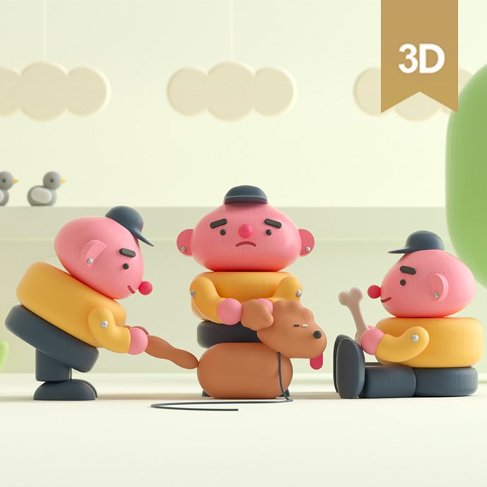 swimmersseoul's tweet photo. 갈색푸들이 비핸스 3D모션 파트에 피쳐드 되었습니다. @behance ✨
#behance #3dfeature #motiongraphics #motiondesign #animation #3dart https://t.co/zIxW3gBSvr