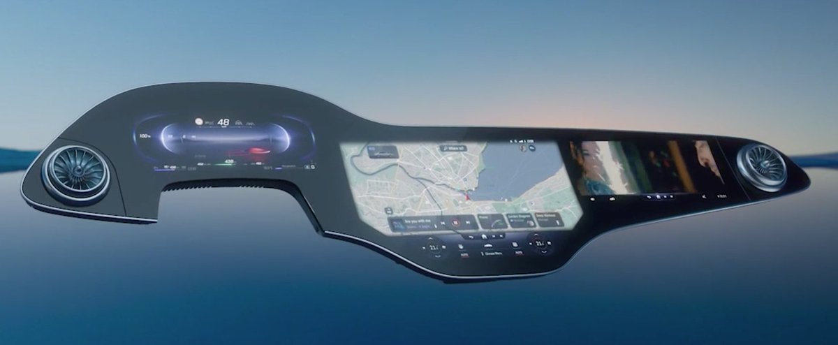 christiaanhtznr's tweet image. .@MercedesBenz MBUX #Hyperscreen that debuts this year in the #EQS electric luxury sedan looks gorgeous and fits right in with the vehicle's futuristic look. Very impressed... #CES2021
