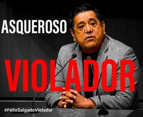 Carmen_MCPL's tweet photo. ⚠️ FÉLIX SALGADO MACEDONIO ES UN VIOLADOR ⚠️
#ElVioladorEresTu 
#FelixSalgadoMacedonio 
#FELIXGOBERNADOR https://t.co/6KQ1MVGVJF
