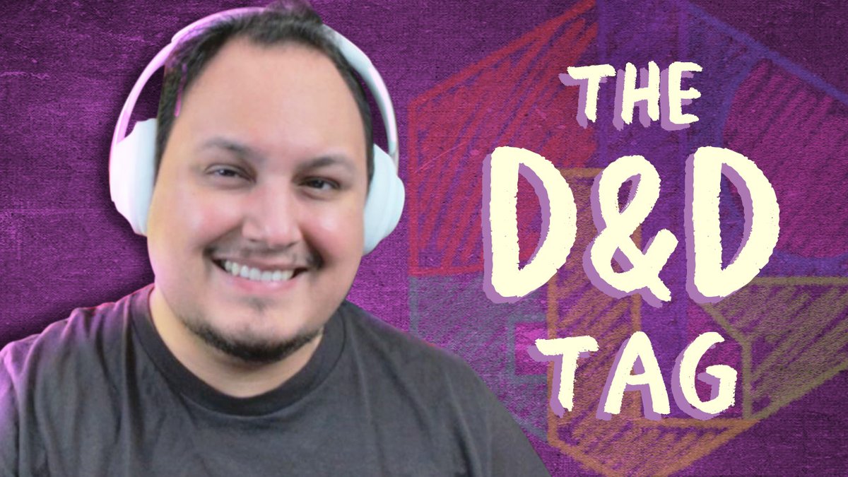 playdicely's tweet photo. The D&amp;D Tag video is out now! 😃
I answer 15 questions (written by @itsginnydi) about my own Dungeons and Dragons experiences! Follow the link to hear my D&amp;D stories and experiences! This was a lot of fun to make, and I hope you all enjoy it! #dnd #dndtag
https://t.co/mUEtKR7Mkd https://t.co/wOOqWIKmpS