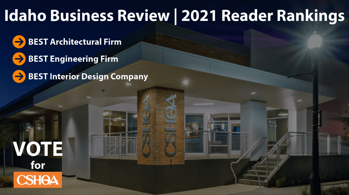 CSHQA's tweet photo. Have you placed your vote? @IBRnews #2021ReaderRankings will be closing soon. #VoteNow for your favorites at: https://t.co/nRggPlbrL6
#BestArchitectureFirm #BestEngineeringFirm #BestInteriorDesign Company #BestinIdaho https://t.co/qqGXANhRgP