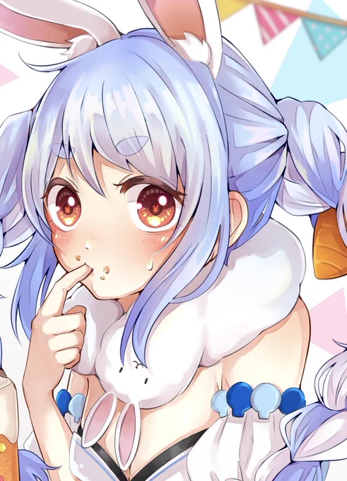 ぺこらぁあ!!!
お誕生日おめでとう??

かわいい声も、面白い配信も大好きです♡
これからも応援してます

 #ぺこらーと
#兎田ぺこら生誕祭 