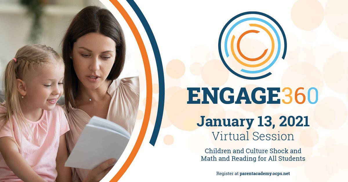 OCPS_PFE's tweet photo. Join us Wednesday at 5:30, just two days away, for a session on Reading and Math for All Students or Children and Culture Shock. https://t.co/50VC17hcuL #OCPSFPE https://t.co/SzFlrF6Ibq