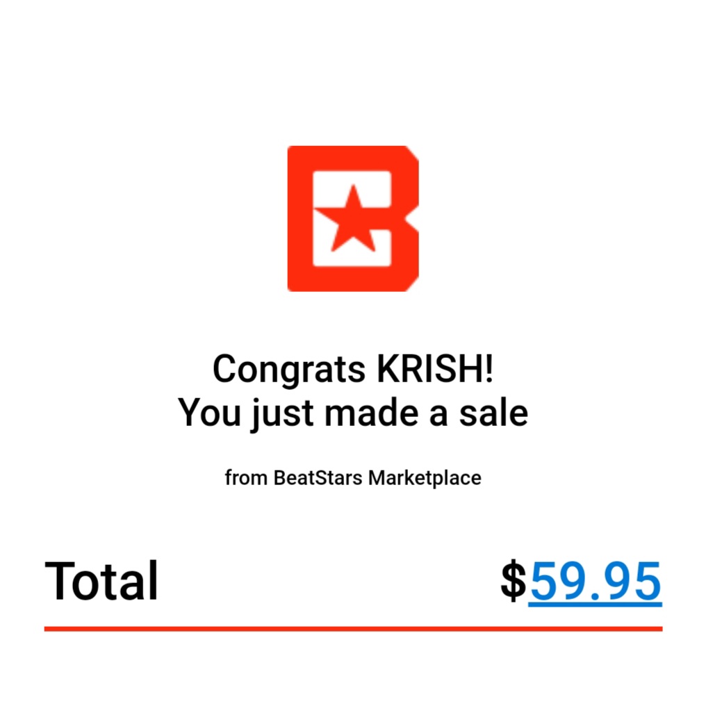 heeykrish's tweet photo. Just when I thought that I didn't need to upload the track stems because nobody's gonna buy them anyway. 🙈 This is my first sale. And the person wanted the track stems. 🔥 
Thank you, @BeatStars 👑 https://t.co/Bj6bAuDxM6
