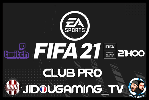 ⚽⚽ 21H00 EN DIRECT FIFA 21 CLUB PRO ⚽⚽
Bonjour a tout le monde, on espère que vous avez passé un bon Week-End !
Pour ce Lundi ce sera Session Club Pro avec l'équipe @BAM_FC_officiel .
Rendez Vous 21H00 ICI : twitch.tv/jidougaming

@bam_papy <a href="/Prvnce9/">x Prwnce</a> @BAM_Madara <a href="/BamKikitos/">Kikitos</a>