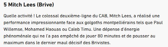 allezbriverugby's tweet image. Le @CABCLRUGBY est en force dans l'équipe type du week-end ! Enzo Hervé et @MLees88 sont dans celle de #lequipe. Ces deux joueurs sont accompagnés par Nico Lee et Said Hirèche dans le #Midol. Félicitations à tous ! 👏👏👏 #CABMHR