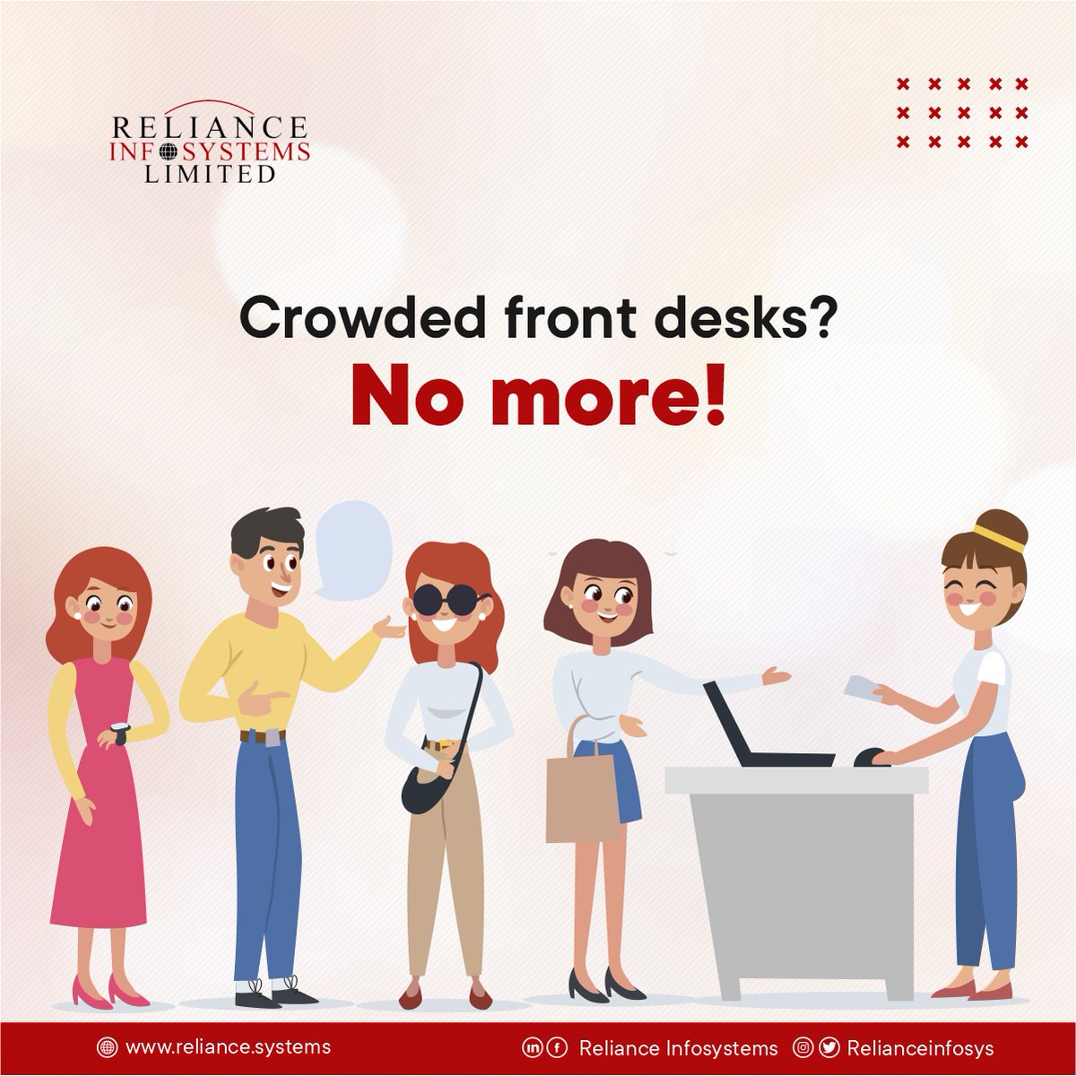 RelianceInfoSys's tweet photo. Your Digital Receptionist eliminates any crowd as all sign-ins are done electronically.
In addition, it pulls previously entered record of existing customers reducing the time spent on processing them in.
Intelligent in seconds!
#DigitalReceptionist #DigitalTransformation https://t.co/IOuQtsSvb4