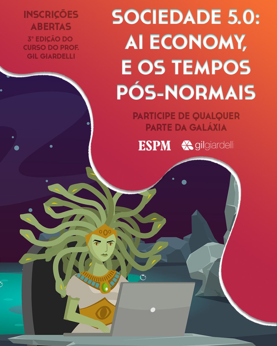 inovadores_'s tweet photo. O aclamado curso do Professor Gil Giardelli em uma nova Edição.
Venha estudar com Gil Giardelli na última semana de Janeiro na @espm
26 a 28 de Janeiro
"Sociedade 5.0: AI Economy, e os Tempos Pos Normais"
*Acesse o link para se inscrever https://t.co/yrZ4WebbOk

#inovacao https://t.co/6ofsyqzvRx