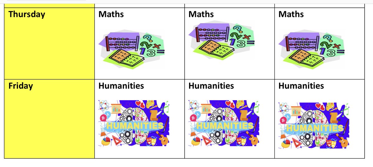 KS4AKM Home Learning timetable for this week.