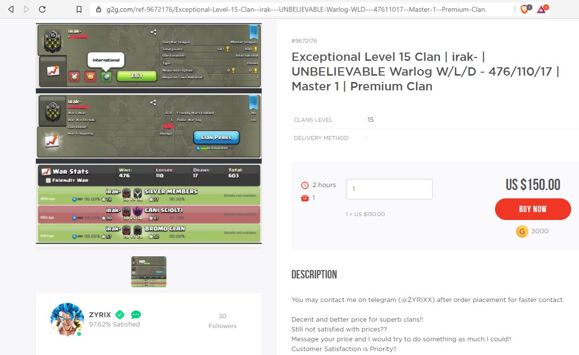 Ayer fuimos víctimas de los hackeos masivos que está sufriendo <a href="/ClashofClans/">Clash of Clans</a> Nos hackearon 12 cuentas incluyendo al líder del clan. Cuántas cuentas y clanes mas tienen que robar para que <a href="/supercell/">Supercell</a> acepte que tiene graves fallas de seguridad y tome cartas en el asunto?
