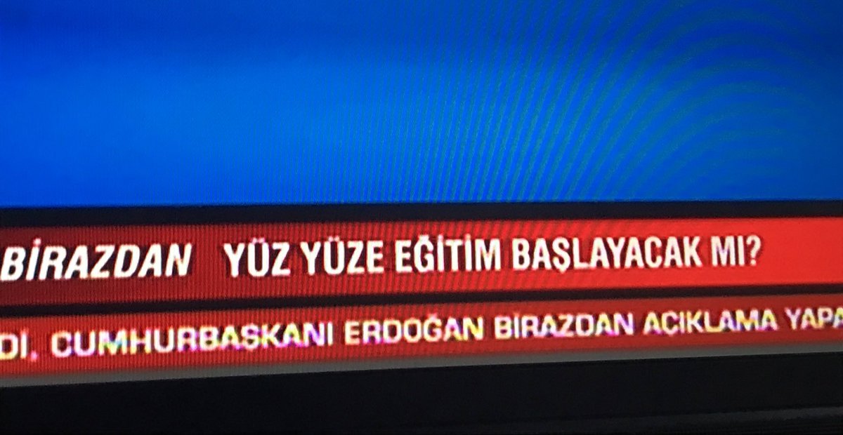 birazdan başlarsa bi tık şok olabiliriz