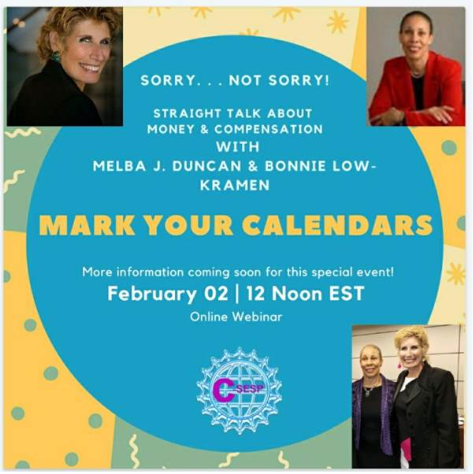 BonnieLowKramen's tweet photo. Straight Talk about Money &amp; Compensation with Melba J. Duncan and Bonnie Low-Kramen

The Problem. The Facts. The Solution. Register: https://t.co/vGXoehadFw Cost: $25.
#professionaldevelopment #assistanttraining #ultimateassistant https://t.co/9XeTHxIgEd