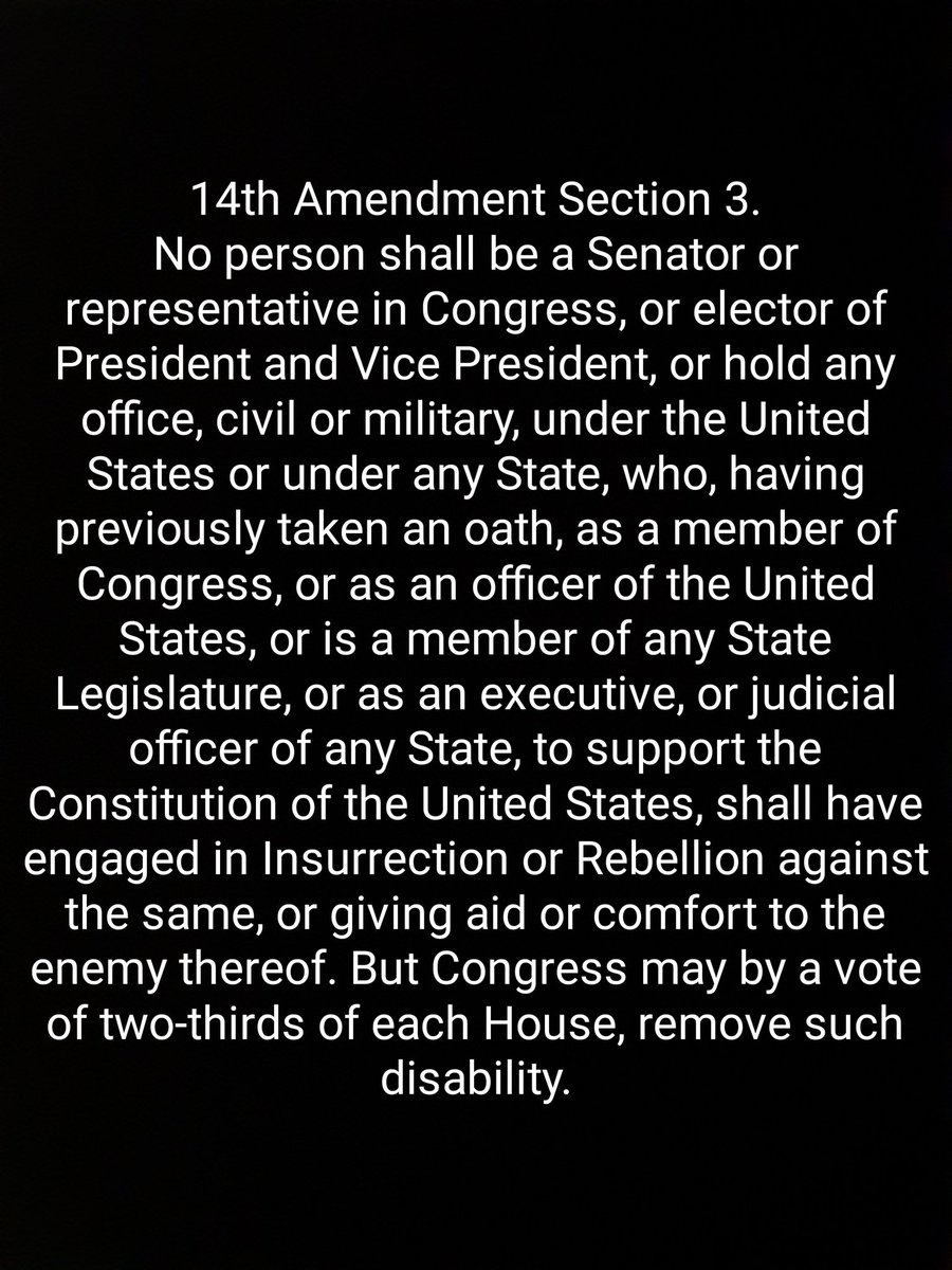 OneOfTheSmiths's tweet image. Not only morally... #Amendment14Section3 works for the legal side.