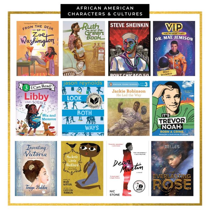 FirstBook's tweet photo. Get your bookshelf ready for #BlackHistoryMonth with the amazing stories in our African American Characters and Cultures section! 📚 🖤  

Browse now ➡️ https://t.co/ynsU1Hit6L. https://t.co/GfJpcZmIDi