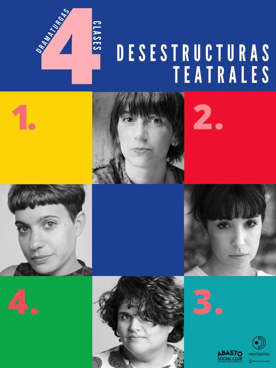 abastosocial's tweet photo. 4 clases de dramaturgia x 4 dramaturgas desde una perspectiva feminista/ online/ a la gorra/ https://t.co/uv7G8Uwqkn https://t.co/W0VnO4M5sX