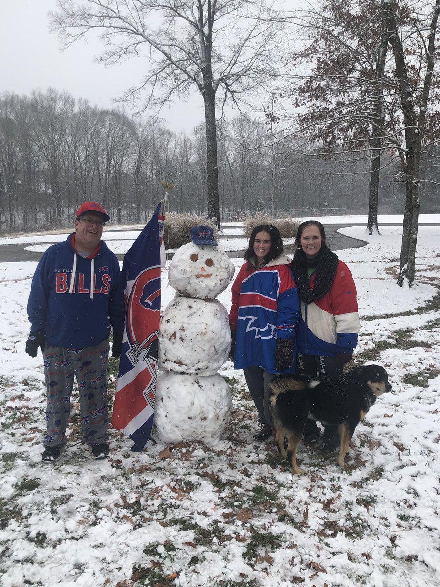 mikeholway's tweet photo. It doesn’t snow much in North Alabama, but when it does #BillsMafia knows what to do! @simpsonwhnt https://t.co/tLBr3bZgJh