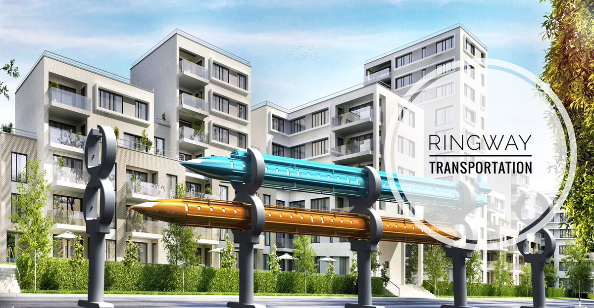 ringwaytech's tweet photo. You won't need to travel into vacuum tube without space suit or fly in sky without para suit. #Ringway is a safe, fast, reliable, free energy, novel mass transit system of future, without using continuous rail or tube or any support in the path of the vehicle. #AtmaNirbharBharat https://t.co/qYoduJl51l