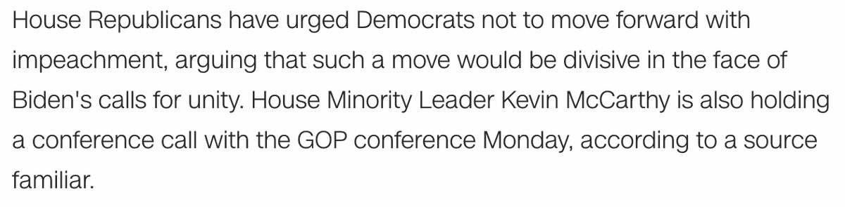 GameOverGreggy's tweet photo. House Republicans are missing the point.

Unify with Democrats on the fact that Trump instigated a riot.

Unify that we should all put country above party.

Unify as the GOP and tell Wednesday's terrorists that there's no place for them in your party.

This isn't hard. https://t.co/jasjCREzIp