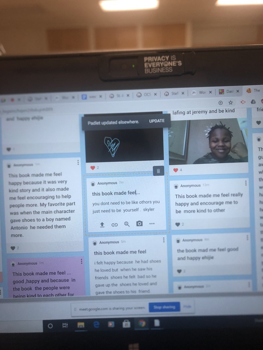 MsTegano's tweet photo. We read the story “Those Shoes” in class and reflected on our feelings about the book in a Padlet! This booking is about the power of giving in comparison to wanting! 👟 https://t.co/7QK3P26yCi