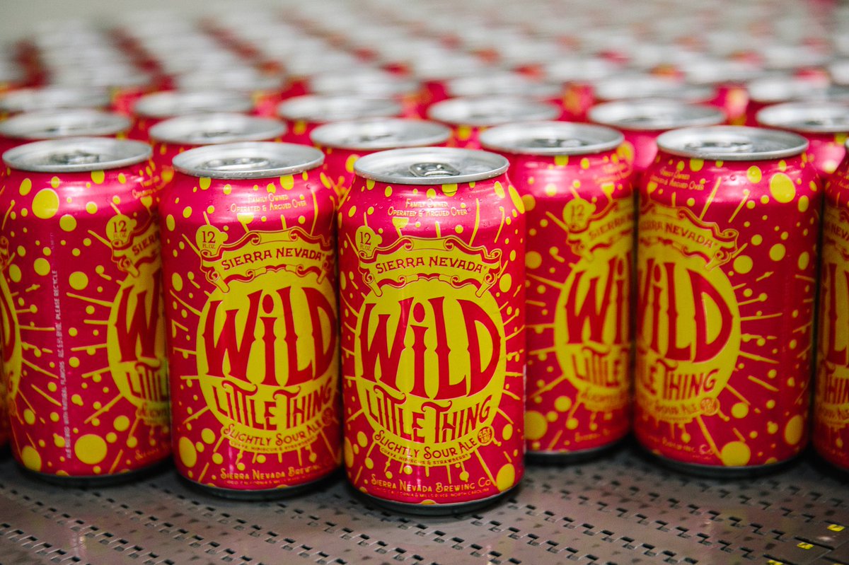 Can't miss this one on the canning line. 👀Wild Little Thing is slightly sour, its tart smack layered with guava, hibiscus & strawberry, which give it a fruity-sweet depth and a bright pop of color.