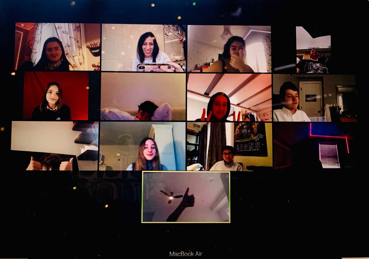 DCDSchool's tweet photo. Staying connected even though we were apart! During our remote week, Middle School advisors connected with their advisees over lunch together to share highlights from winter break. #dcds #dcdsconnected #connectionsthatcount #remotelearning #remote #dcdsadvisors #advisory https://t.co/RwPe30NLZb