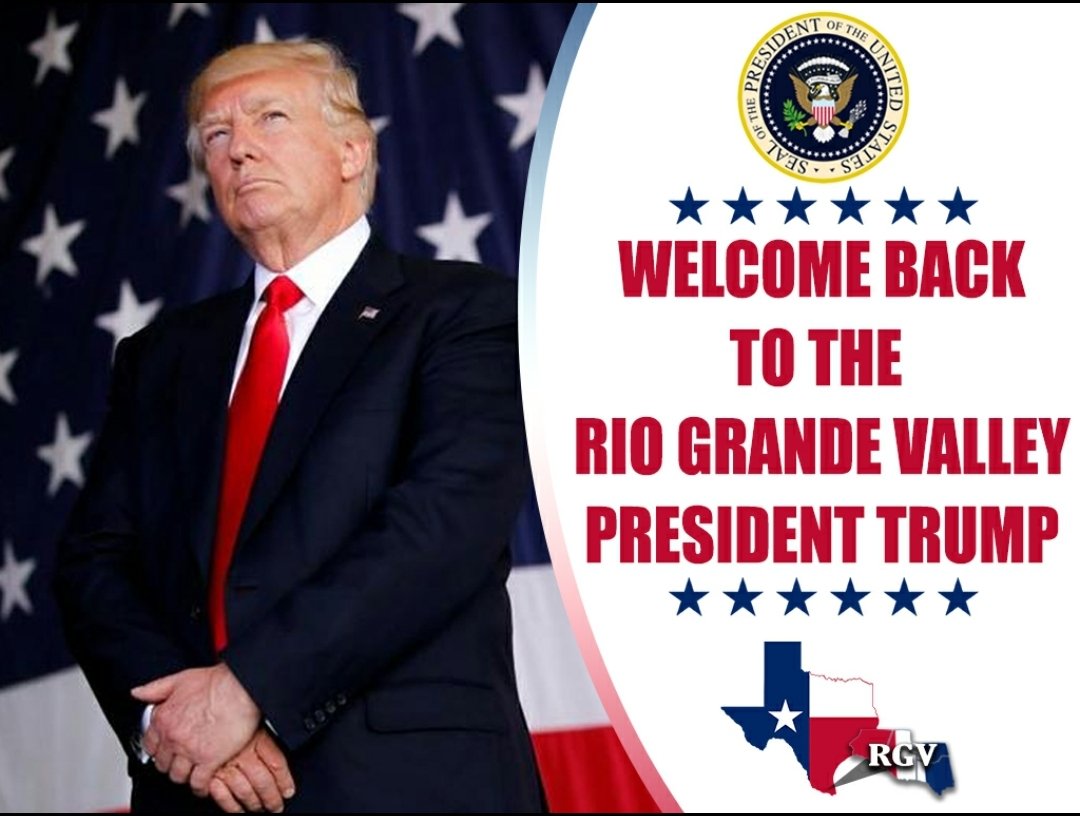 Welcome Back to The Rio Grande Valley President Trump see you tomorrow <3  #TexasLovesYou <a href="/DonaldJTrumpJr/">Donald Trump Jr.</a> <a href="/POTUS/">President Donald J. Trump</a> <a href="/PressSec/">Karoline Leavitt</a> <a href="/kimguilfoyle/">Kimberly Guilfoyle</a> <a href="/EricTrump/">Eric Trump</a>  #MAGA #CameronCounty #Hidalgo #Texas <a href="/GovAbbott/">Greg Abbott</a> <a href="/FLOTUS/">First Lady Melania Trump</a> #LatinosForTrump #Latinos