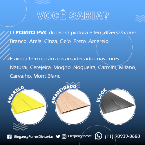 ElegancyForros's tweet photo. VOCÊ SABIA??😉😉
O forro PVC dispensa pintura e tem em diversas cores inclusive o amadeirado
Além do baixo custo de manutenção e acabamento impecável
Chama no zap e peça seu orçamento  https://t.co/eUPet75Toh
#arquitetura #engenharia #decor #decoracao #BBB21  #pvcamadeirado https://t.co/WWLHjbZ7lU
