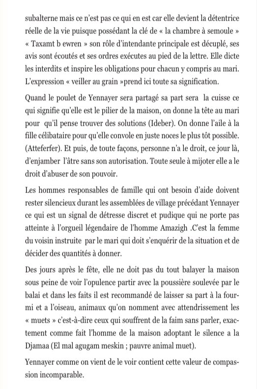 La femme a un rôle très important durant Tawwurt n useggʷas, voici un texte assez explicite de ce rôle.