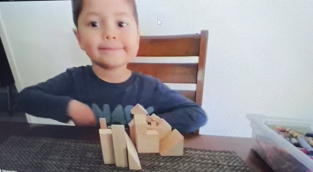 mrs_stodola's tweet photo. Students used building blocks to make things they know and named the shapes they used when they shared their creation with the class. @ArmstrongPUSD #proud2bePUSD #buildingblocks #handsonmath #distancelearning2021 #tkfun https://t.co/DybKiZk8k3