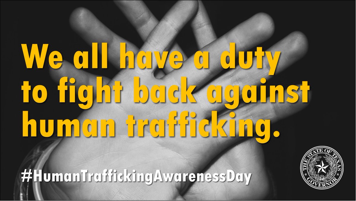 GovAbbottPress's tweet photo. January 11 is #HumanTraffickingAwarenessDay.

Today and every day, we remain steadfast in our commitment to supporting survivors and seeking justice. https://t.co/tXRJVfYUGM