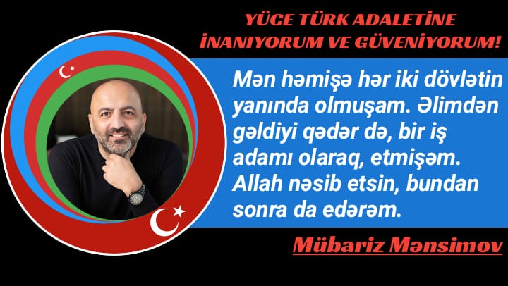 🇦🇿🇹🇷 Xeyriyyəçi iş adamı Mübariz Mənsimova azadlıq istəyirik!
<a href="/presidentaz/">Ilham Aliyev</a> <a href="/azpresident/">İlham Əliyev</a> <a href="/1VicePresident/">Mehriban Aliyeva</a> <a href="/RTErdogan/">Recep Tayyip Erdoğan</a> <a href="/HikmetHajiyev/">Hikmet Hajiyev</a> <a href="/BY/">Binali Yıldırım</a> <a href="/MevlutCavusoglu/">Mevlüt Çavuşoğlu</a> <a href="/suleymansoylu/">Süleyman Soylu</a> <a href="/EmineErdogan/">Emine Erdoğan</a> 
#FreeMubarizMansimov 
#Azerbaycan #Baki #Türkiye #İstanbul
#RTErdogan