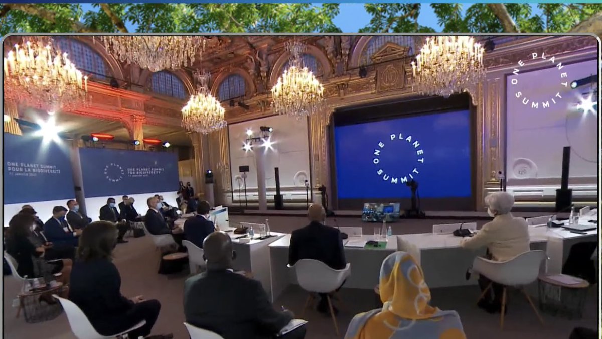 1er grand RV #2021 <a href="/oneplanetsummit/">One Planet Summit</a> en présence de nombreuses personnalités  - un appel remarqué à la création de la #TNFD recommandée par le rapport <a href="/WWF/">WWF</a> <a href="/AXA/">AXA</a> pour développer la trajectoire et les métriques #biodiversité pour le secteur financier #Climat #RSE