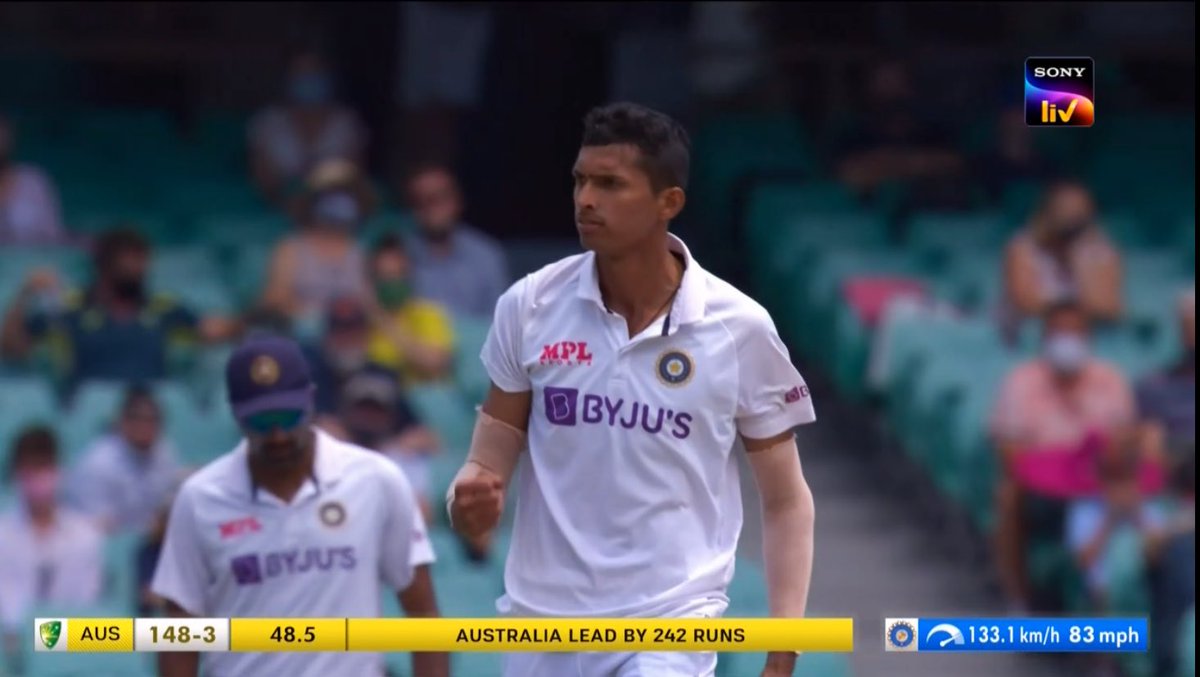 Navdeep Saini making his debut in Test Cricket 4 Team India. Not an easy1 for someone2debut in such circumstances where ur team targeted by al sort of mind games&injury scares.His potential will make him shine in future for sure. Took4ws with 4.10eco.All the best #NavdeepSain