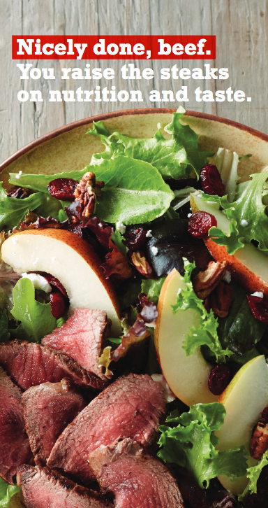 BeefLovingRD's tweet photo. Most of us would benefit from more whole grains, vegetables, and fruits in our diets. Pairing produce and other whole foods with a family favorite like nutrient-packed lean #beef can help us meet Dietary Guidelines recommendations. https://t.co/CHFeO29pUU