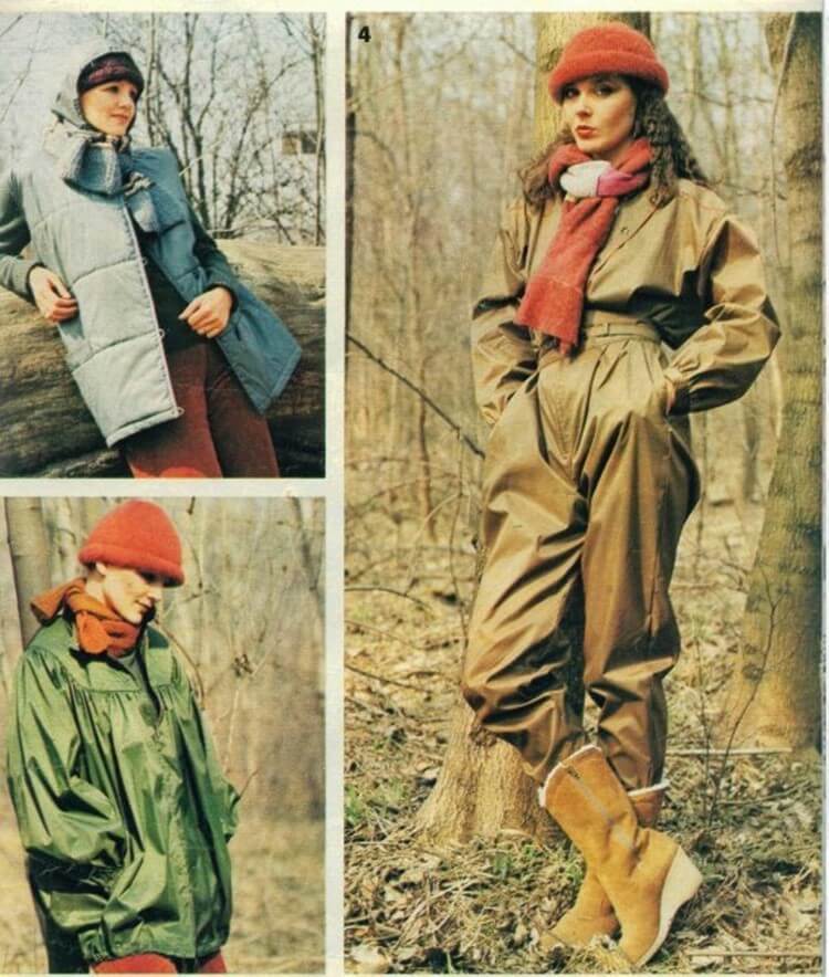 As the years rolled by, as detente came and went, the practical nature of Soviet womenswear adopted to the times...