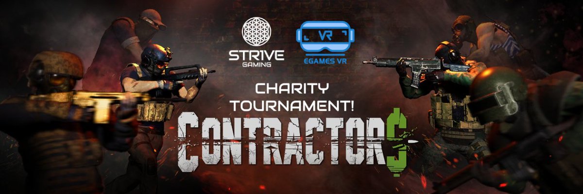 Today, in collaboration with <a href="/eGamesVR/">eGamesVR</a> and <a href="/Contractor_CM/">Contractors VR | Caveman Studio</a>, #STR1VEGAMING is launching the #STR1VEFORTHEKIDS Charity Tournament in #ContractorsVR. More information can be found on discord.gg/YFH2crU! Sign-up deadline is January 17, 2021, 19.00 UTC!