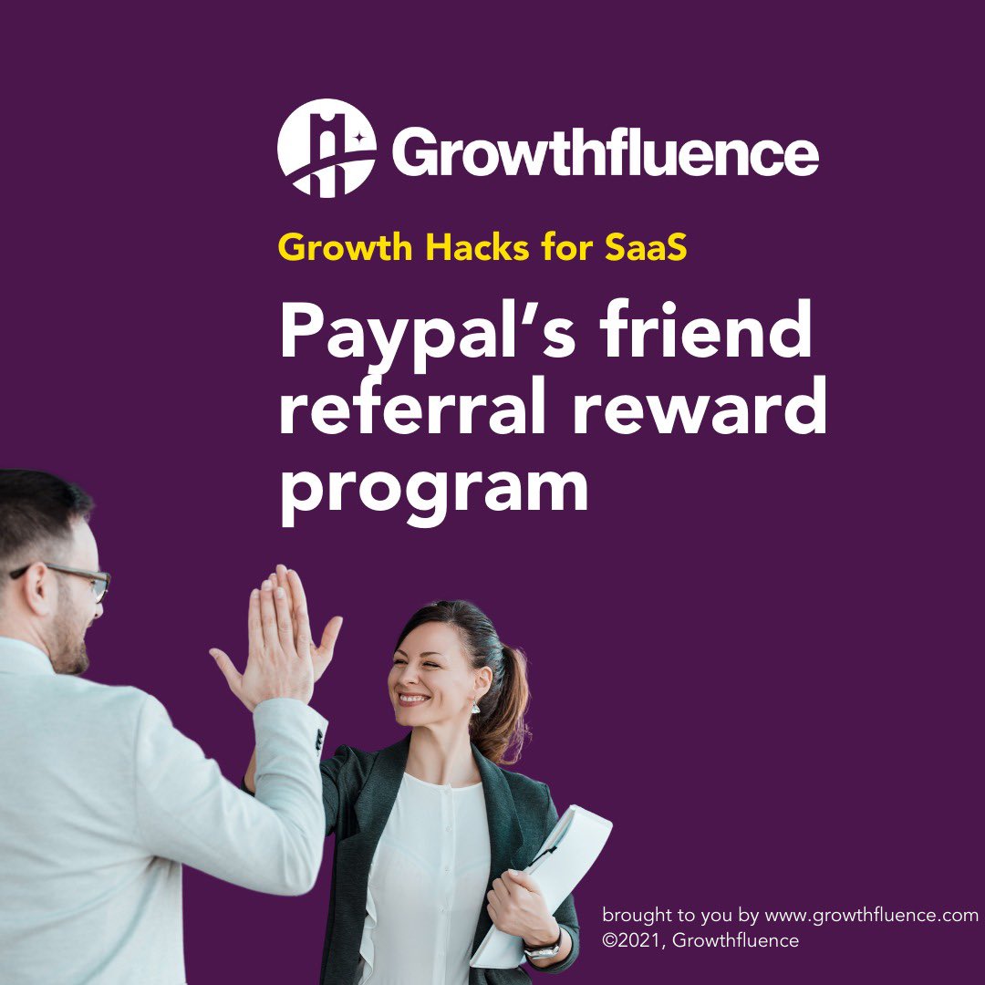 HiGrowthfluence's tweet photo. Growing your early-stage SaaS ⛅️ product with limited resources is not easy but it's doable. 

@PayPal did it 🌟! They gave away $10 for every referral, that was the straight CAC 

#growthhacking #saas #saasmarketing #saasgrowth #growthhacks #b2bmarketing https://t.co/p9wRuTbnQw