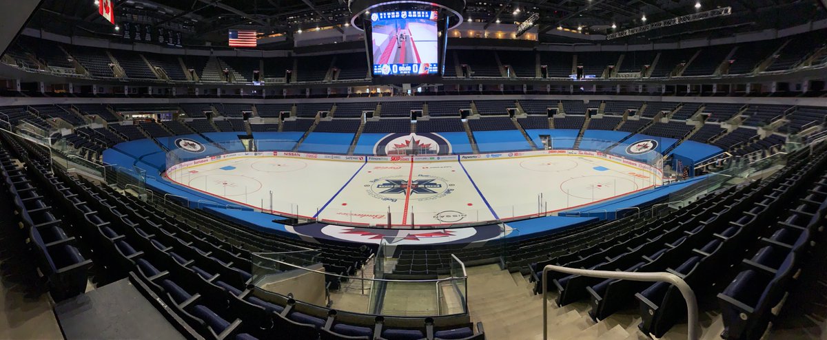 Creative Display Winnipeg tapped for these large but important graphic installations at Bell MTS Centre for what will be a very different NHL regular season. Go Jets Go! #nhljets