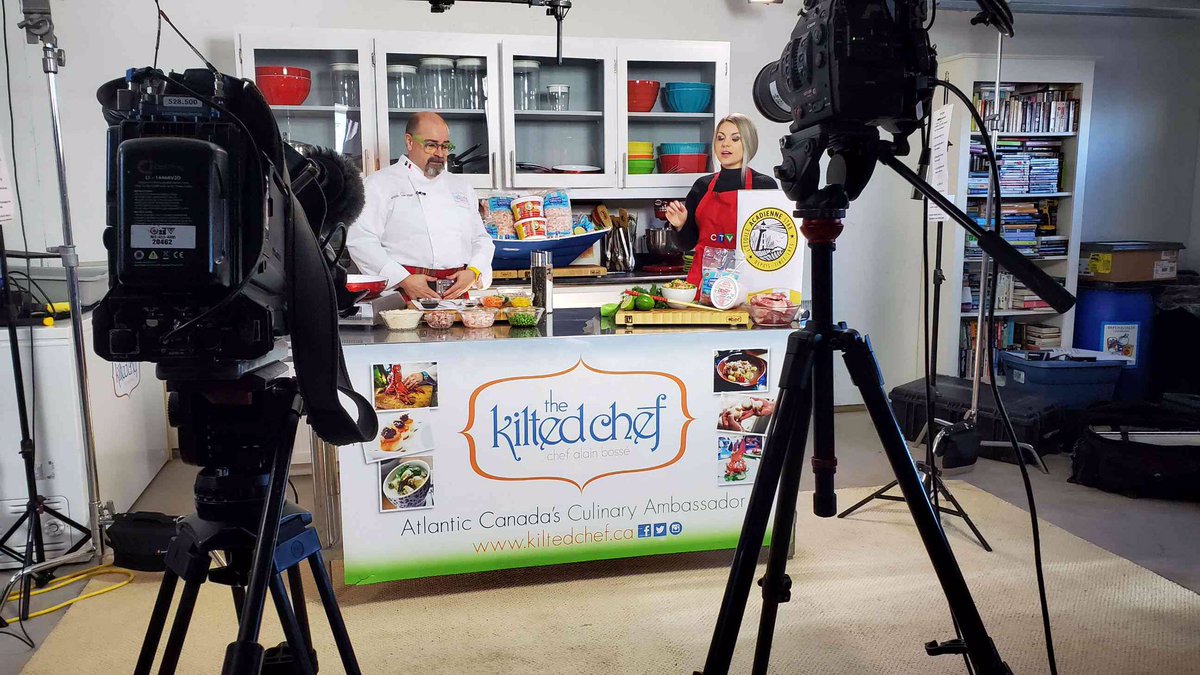 Shooting the next 11 segments for <a href="/FB_Atlantic/">Food and Beverage Atlantic</a> with <a href="/KatieKellyHali/">Katie Kelly</a> and <a href="/KiltedChefAlain/">The Kilted Chef</a> for <a href="/CTV_Liveat5/">CTV News at 5</a>. Tune in Wednesdays for some great recipes.