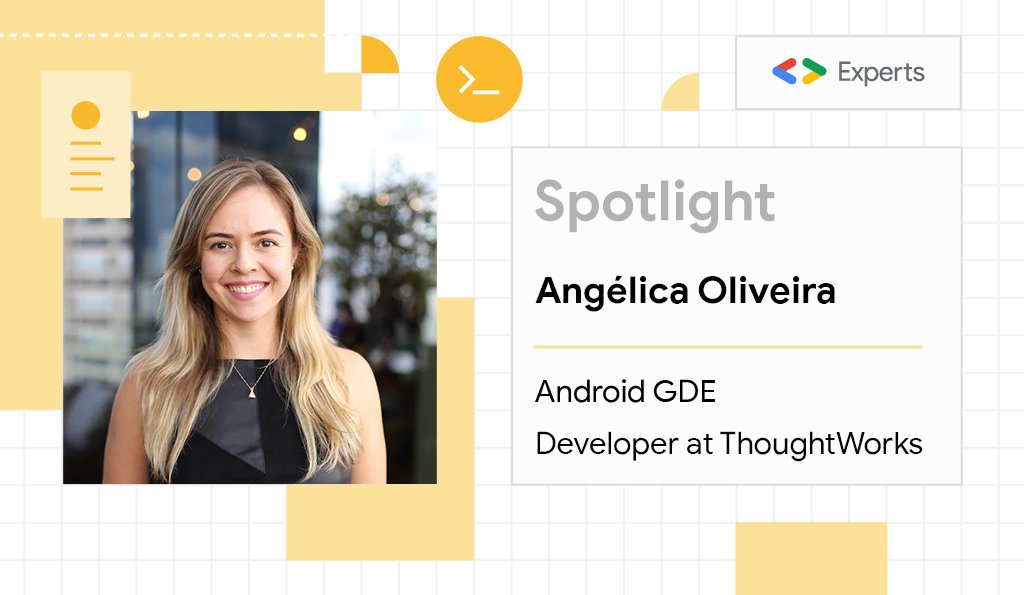 GoogleDevExpert's tweet image. Announcing #WomenAreExperts, a series spotlighting women GDEs &amp;amp; their achievements! ⭐️

In our 1st feature meet @AngOliveiraa, an Android GDE from Brazil that’s passionate about mentoring.

Learn more → link.medium.com/px4oc890Vcb
Interested in applying → forms.gle/mQW9xPcCQLZKmW…