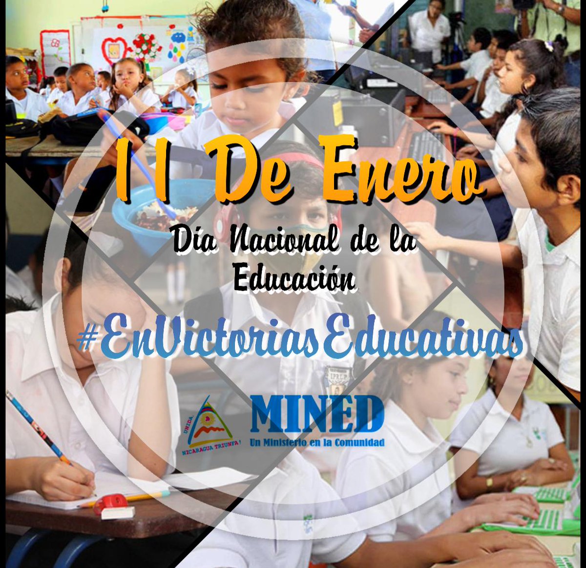 Un día como hoy se declara Día Nacional de la Educación en #Nicaragua, recordando decreto en 2007 declarando la educación básica y media gratuita, por Nuestro Gobierno Sandinista
#EnVictoriasEducativas
#SeguimosCambiandoNicaragua
#2021EsperanzasVictoriosas
