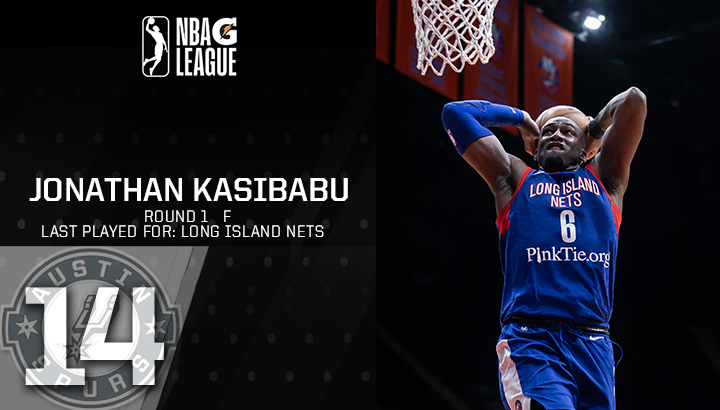 austin_spurs's tweet photo. With the No. 14 pick in the first round of the 2020-21 #GLeagueDraft, the #AustinSpurs select Jonathan Kasibabu! https://t.co/WicMP3FsvZ