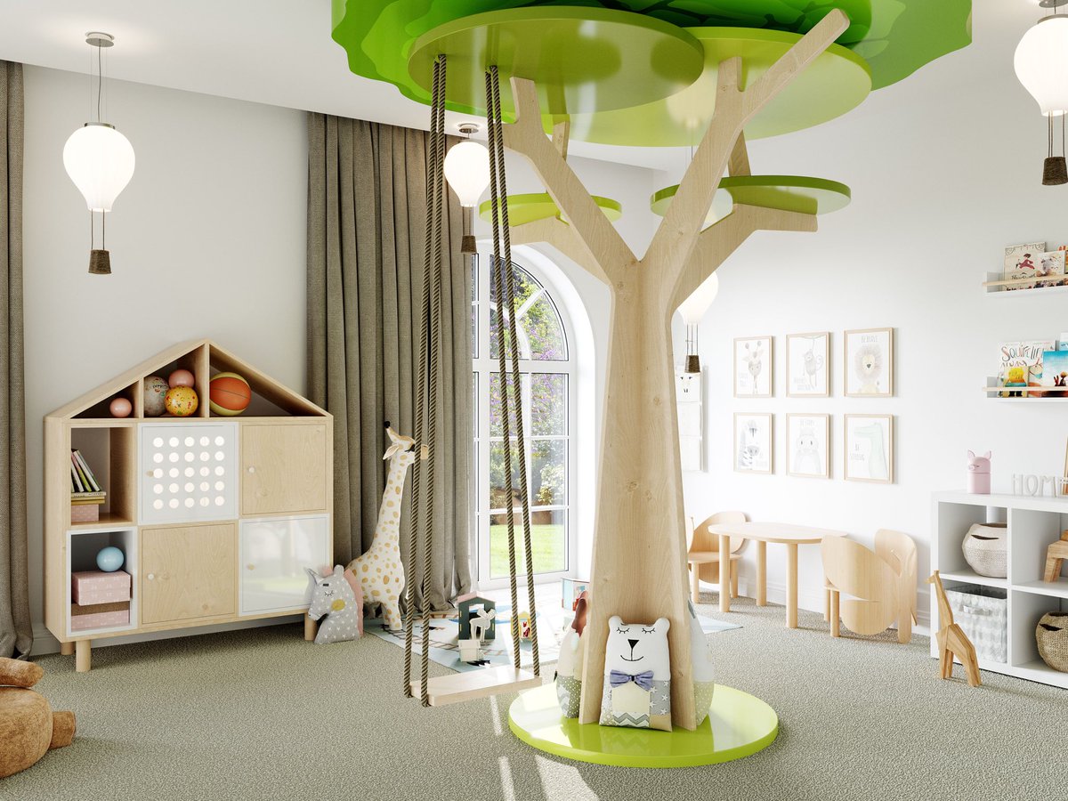 With this delightful indoor tree swing, there’s no need to go out and play in the rain! 🌳 The Woodland Wonder Tree Swing will provide years of playtime fun while adding a hint of natural beauty to any space ✨
#kidsdecor #kidsbedroom #childrensroominspo